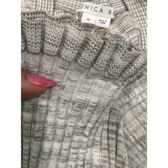 Veronica Beard tan bodycon  Richie Knit Dress size XL - Picture 9 of 12